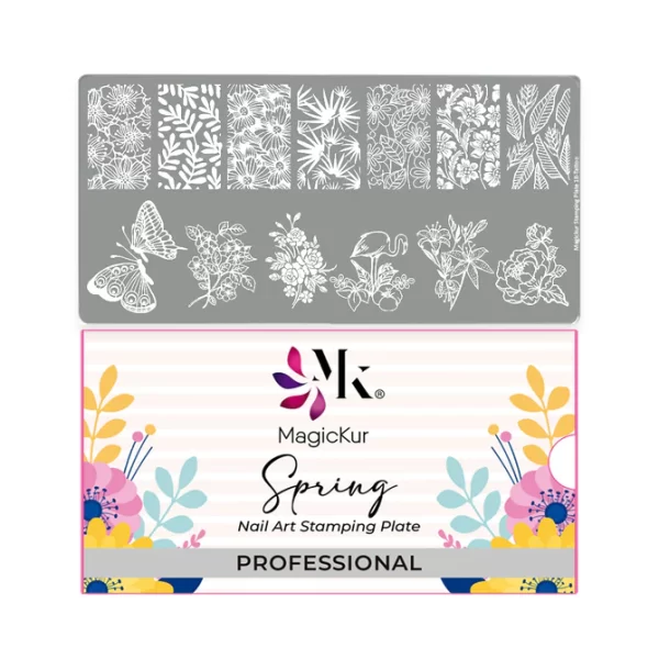 Placa para Stamping - Estampador de Uñas Magickur Spring #01